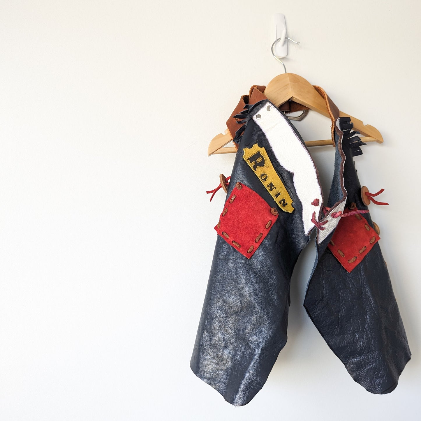 Vintage Leather Costume Chaps • 4-6T