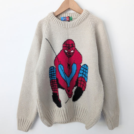 Spiderman Knit Sweater • 6/7T