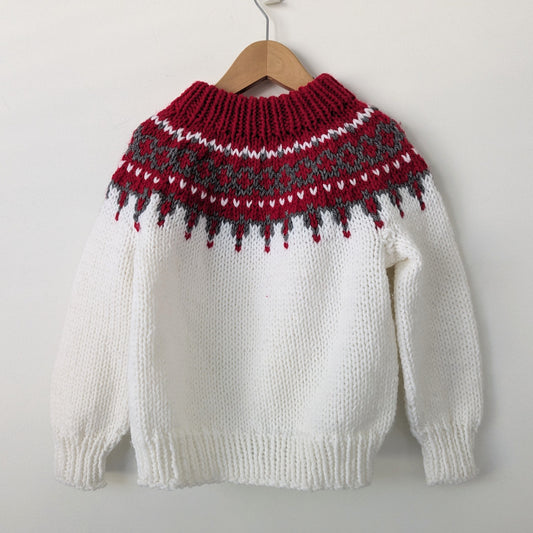 Hand Knit Sweater • 3/4T