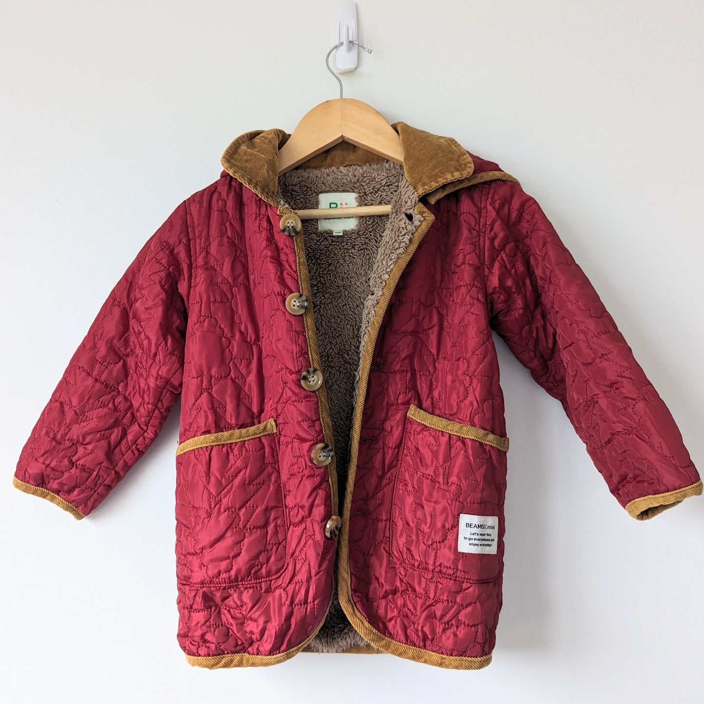 Beams Mini Quilted Jacket • 3-4T