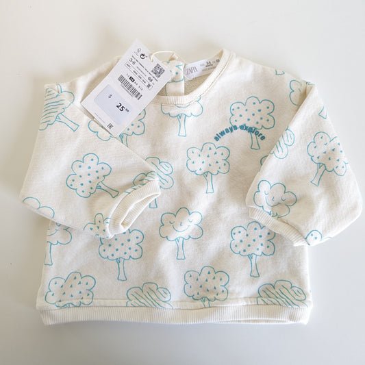 Zara Tree Sweatshirt • 3-6 months