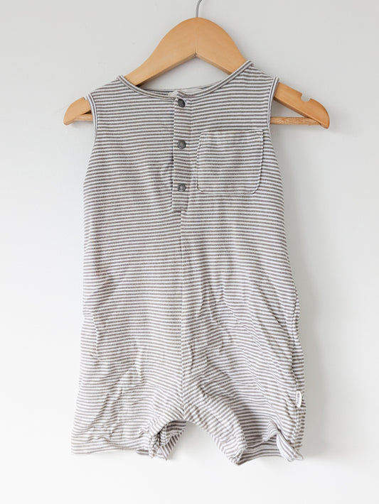Greige the Label Striped Romper • 9-12 months